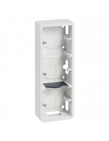 Cadre saillie profondeur 40mm Mosaic pour 3x2 modules vertical et support référence 080253 LEGRAND 080283