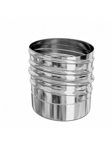 Adaptateur à visser inox de 153mm à 161mm TOLERIE EMAILLERIE NANTAISE 881153