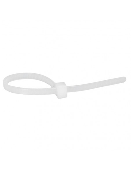 100 Colliers Colring incolores à denture intérieure largeur 2,4mm et longueur à plat 180mm LEGRAND 032032