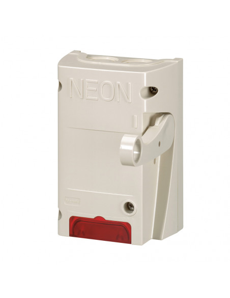 Coffret coupure pour enseigne lumineuse inter pompier bipolaire 16A 250V équipé d'un voyant LEGRAND 038050