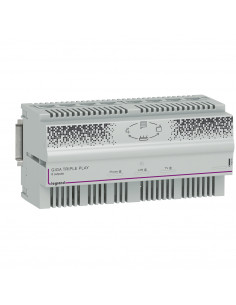 Centrale automatique Triple Play Gigabit modulaire pour distribution ADSL et fibre sur 8 prises RJ45 8 modules LEGRAND 413044