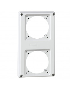 Plastron P17 220x125mm recevant 2 prises 16A pour composer un coffret P17 LEGRAND 057713 2