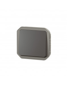 Poussoir NO-NF étanche Plexo 10A IP55 IK08 avec enjoliveur finition anthracite LEGRAND 069841L 2