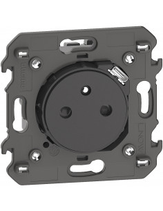 Living Now prise 2P+T FR surface USB TYPE C noir BTICINO BTKG4142USB 2