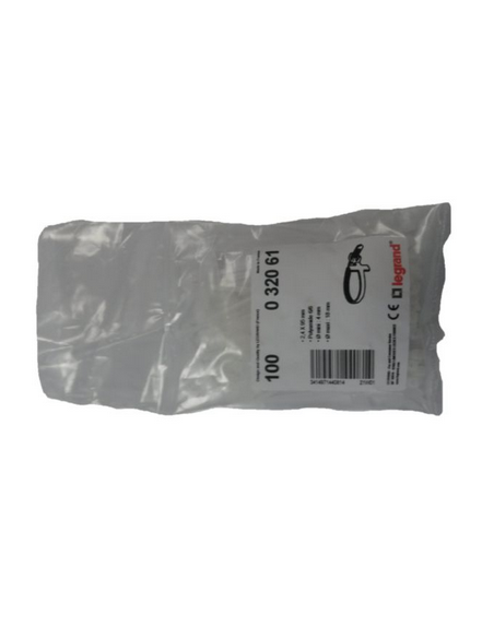 100 Colliers Colring avec identification 2,4X95mm incolores LEGRAND 032061