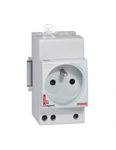 Prise de courant modulaire 10A à 16A 250V 2P+T à éclips 2,5 modules LEGRAND 004280