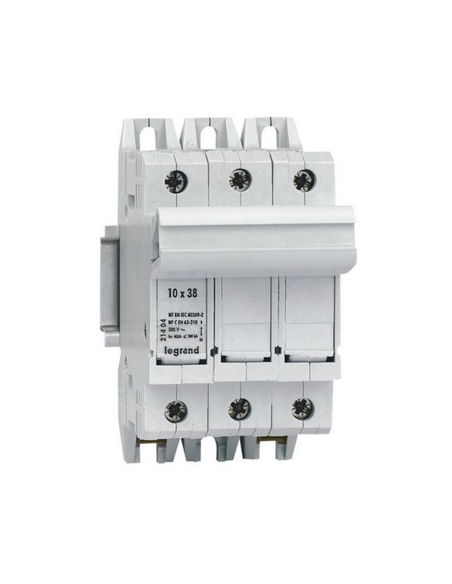 Coupe circuit 400V SP38 pour fusible 10X38mm 3 Pôles LEGRAND 021404