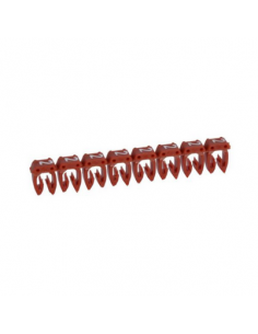 800 Repères CAB 3 pour filerie 4 à 6 mm² chiffre 2 rouge LEGRAND 038232 2
