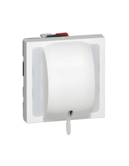 Interrupteur ou va-et-vient à tirage 10AX 250V~ Mosaic 2 modules blanc LEGRAND 077014