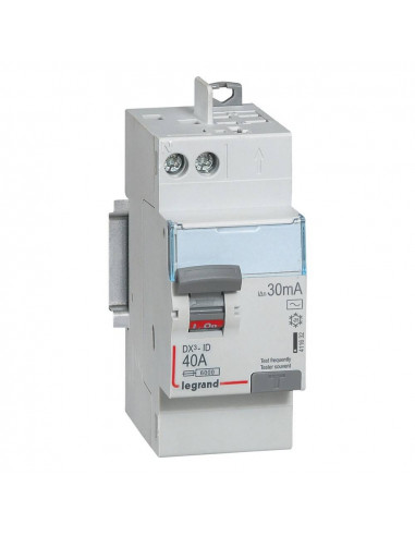 Interrupteur Différentiel DX3-ID 2 Pôles 40A Type AC 30MA LEGRAND 411632