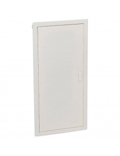 Coffret modulaire encastré 4 rangée 48+8 modules avec porte métal extra plate blanche LEGRAND 001534