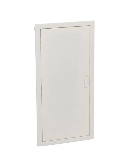 Coffret modulaire encastré 4 rangée 48+8 modules avec porte métal extra plate blanche LEGRAND 001534