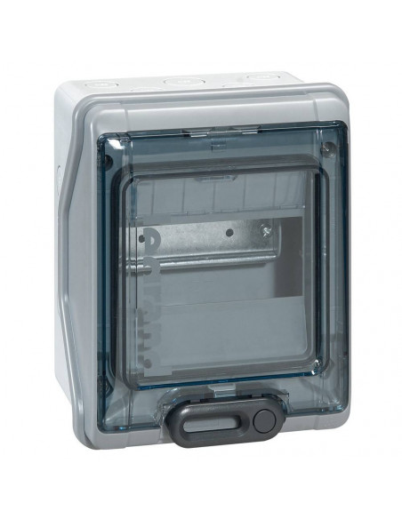 Coffret étanche Plexo³ 6 modules avec embouts à perforation directe pré-montés IP65 IK09 Gris LEGRAND 001906