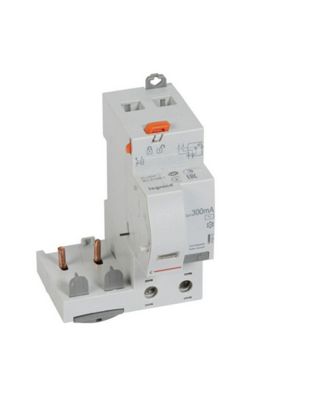 Bloc différentiel adaptable à vis DX³ 2 Pôles 230V 63A type AC 300mA LEGRAND 410414