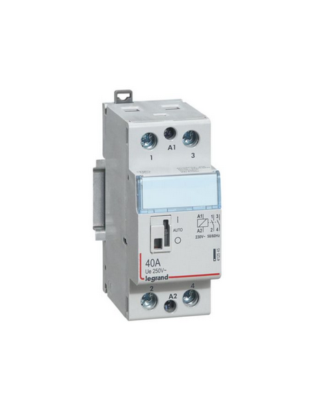 Contacteur de puissance CX³ bobine 230V~ 2 Pôles 250V~ 40A contact 2F 2 modules LEGRAND 412545