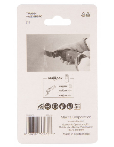 Lame plongeante Starlock HCS Bois dur TMA054 32x50mm MAKITA B-64886