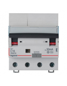 Disjoncteur différentiel monobloc DX³6000 10kA à vis 4 Pôles 400V 20A type A 30mA AUTO LEGRAND 411212 2