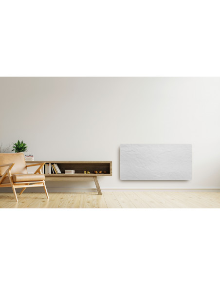 Radiateur à inertie WIFI 2000W HORIZONTAL 100X50CM NATURA BLANC VALDEROMA NB2000W