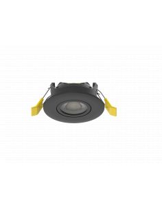 Spot de plafond Noir Rotatif 360° IP65 RE2020 SOLUM S0300890D