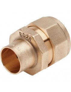 Raccord Gaz à braser 63-54 mm CU54-PE63 BANIDES ET DEBEAURAIN 2622204 2
