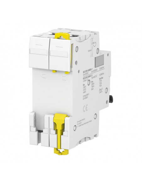 Acti9 iC60N disjoncteur 2 Pôles 63A courbe C 6000A/10KA SCHNEIDER A9F77263