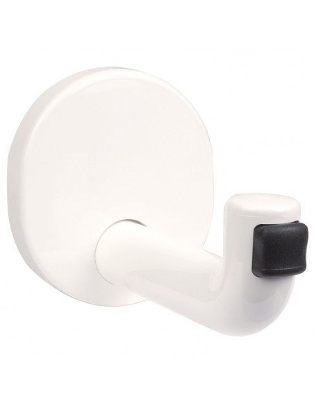 Patère nylon TSTH78 Blanc avec butée NORMBAU 0340010019