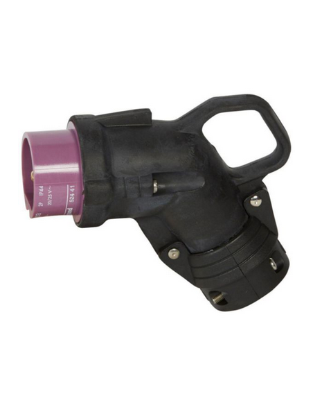 Fiche coudée Hypra IP44 TBT 16A 25V 2 Pôles caoutchouc LEGRAND 052441