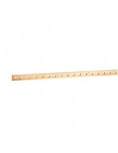 Barre cuivre plate rigide à trous taraudés section 15x4mm 200A ou 160A admissibles longueur 990mm LEGRAND 037433 2