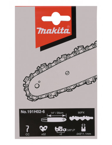 Chaîne de tronçonneuse MAK 90PX 35CM 52 Maillons MAKITA 191H02-6