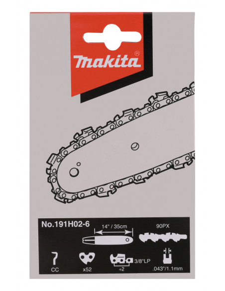 Chaîne de tronçonneuse MAK 90PX 35CM 52 Maillons MAKITA 191H02-6