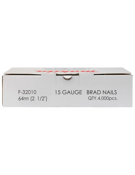 4000 Clous brads Tête D, 15 Ga pour AF635 MAKITA F-32010