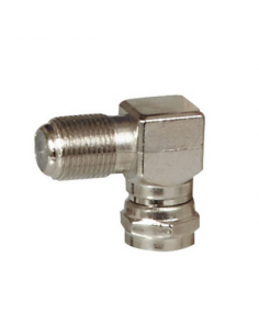 Adaptateur télévision type F mâle et femelle coudé LEGRAND 073993 2