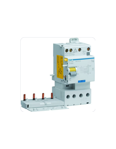 Bloc différentiel double sortie 4 Pôles 40A 300mA type AC HAGER BFC840