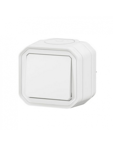 Interrupteur ou va-et-vient Plexo complet saillie blanc LEGRAND 070022