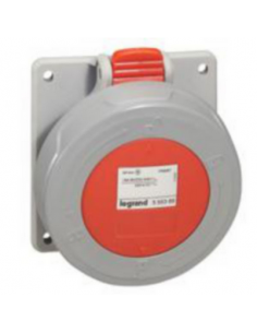 Prise à entraxes unifiés P17 IP66/67 32A - 380V~ à 415V~ 3P+T LEGRAND 555488