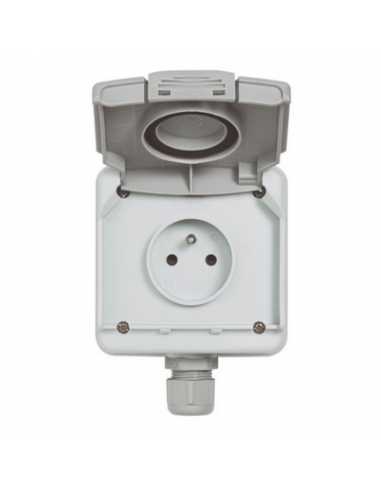Prise de recharge pour VE Green'up Access IP66 IK08 -Fixation saillie Modes 1 ou 2 16A 230V LEGRAND 090471
