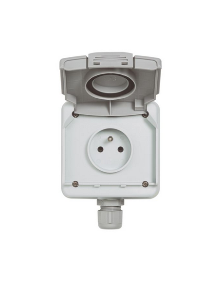 Prise de recharge pour VE Green'up Access IP66 IK08 -Fixation saillie Modes 1 ou 2 16A 230V LEGRAND 090471