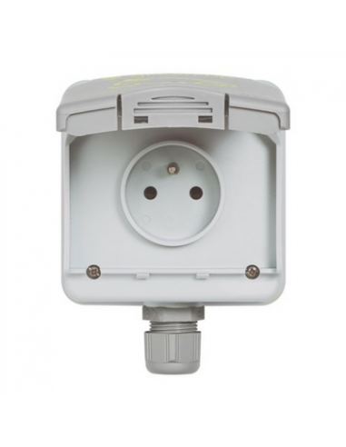 Prise de recharge pour VE Green'up Access IP66 IK08 -Fixation saillie Modes 1 ou 2 16A 230V LEGRAND 090471