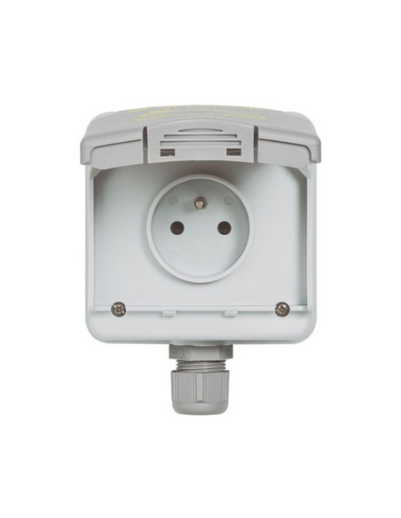 Prise de recharge pour VE Green'up Access IP66 IK08 -Fixation saillie Modes 1 ou 2 16A 230V LEGRAND 090471
