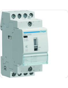 Contacteur Silencieux à commande manuelle 25A. 4F. 230V HAGER ERC425S 2