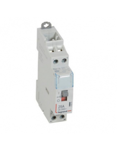 Contacteur de puissance CX³ commande manuelle bobine 24V~ 2 Pôles 250V~ 25A contact 2F 1 module LEGRAND 412514 2
