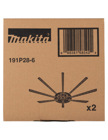 2 Brosses pour aspirateur robot MAKITA 191P28-6