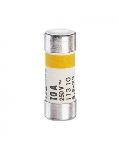 Cartouche cylindrique domestique 8,5x23mm sans voyant 10A LEGRAND 011310