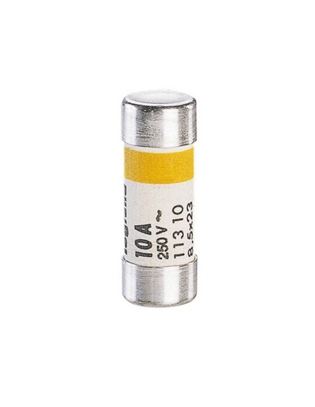 Cartouche cylindrique domestique 8,5x23mm sans voyant 10A LEGRAND 011310