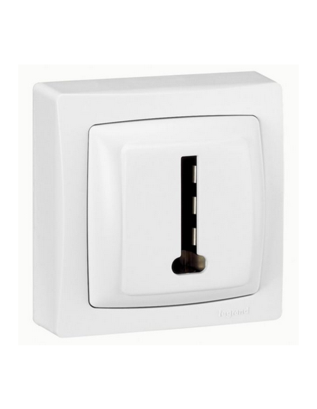 Prise téléphone 8 contacts Appareillage saillie complet blanc LEGRAND 086038