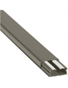 Guide-câbles marron 32x12,5mm grande capacité 1 compartiment longueur 2,1m LEGRAND 030025