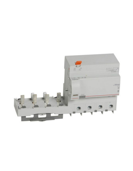 Bloc différentiel adaptable à vis DX³ pour disjoncteur 1,5 module par pôle 4 Pôles 400V 125A type AC 300mA LEGRAND 410628