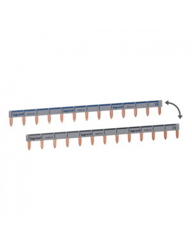 Peigne d'alimentation universel Phase ou Neutre HX³ horizontale 1 Pole longueur 13 modules LEGRAND 404926
