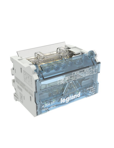 Répartiteur modulaire 2 Pôles 100A 4 Modules LEGRAND 400401