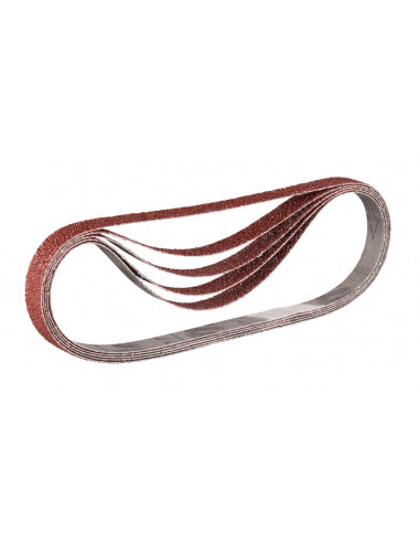 5 Bandes abrasives 9x533 mm pour bois métal Grain 120 MAKITA P-43290